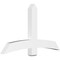 Ekena Millwork Bellingham Architectural Grade PVC Gable Bracket, 60"W x 35"H x 4"D x 6"F, 14/12 Pitch GBP060X35X0406BEL00 - alternate 1